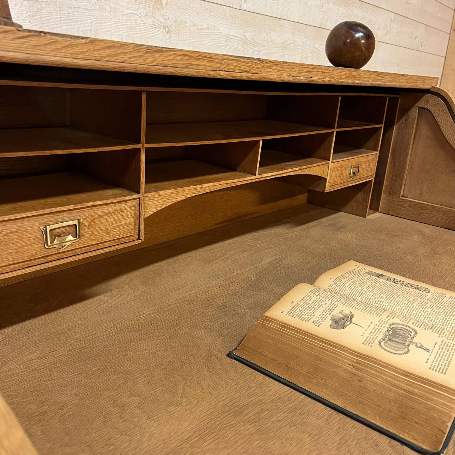 American oak desk 1950