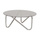 Glass and metal coffee table, 1980