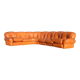 Modular sofa in "fawn" leather, Italy, circa 1970