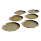 Set of 6 stoneware plates Village France D24