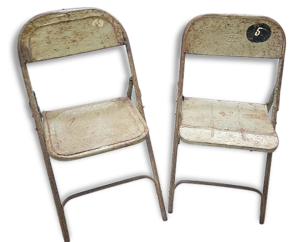 Paire de chaise pliante
