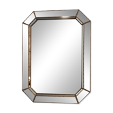 Miroir mosaïque espagnol vintage, miroir mural octogonal, miroir fait à la main, style Hollywood Regency