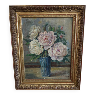Oil on canvas Flowers