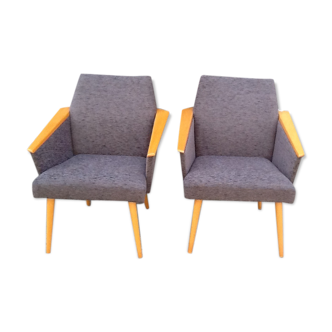 Pair of armchairs of the 50s
