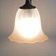 Frosted glass tulip wall light