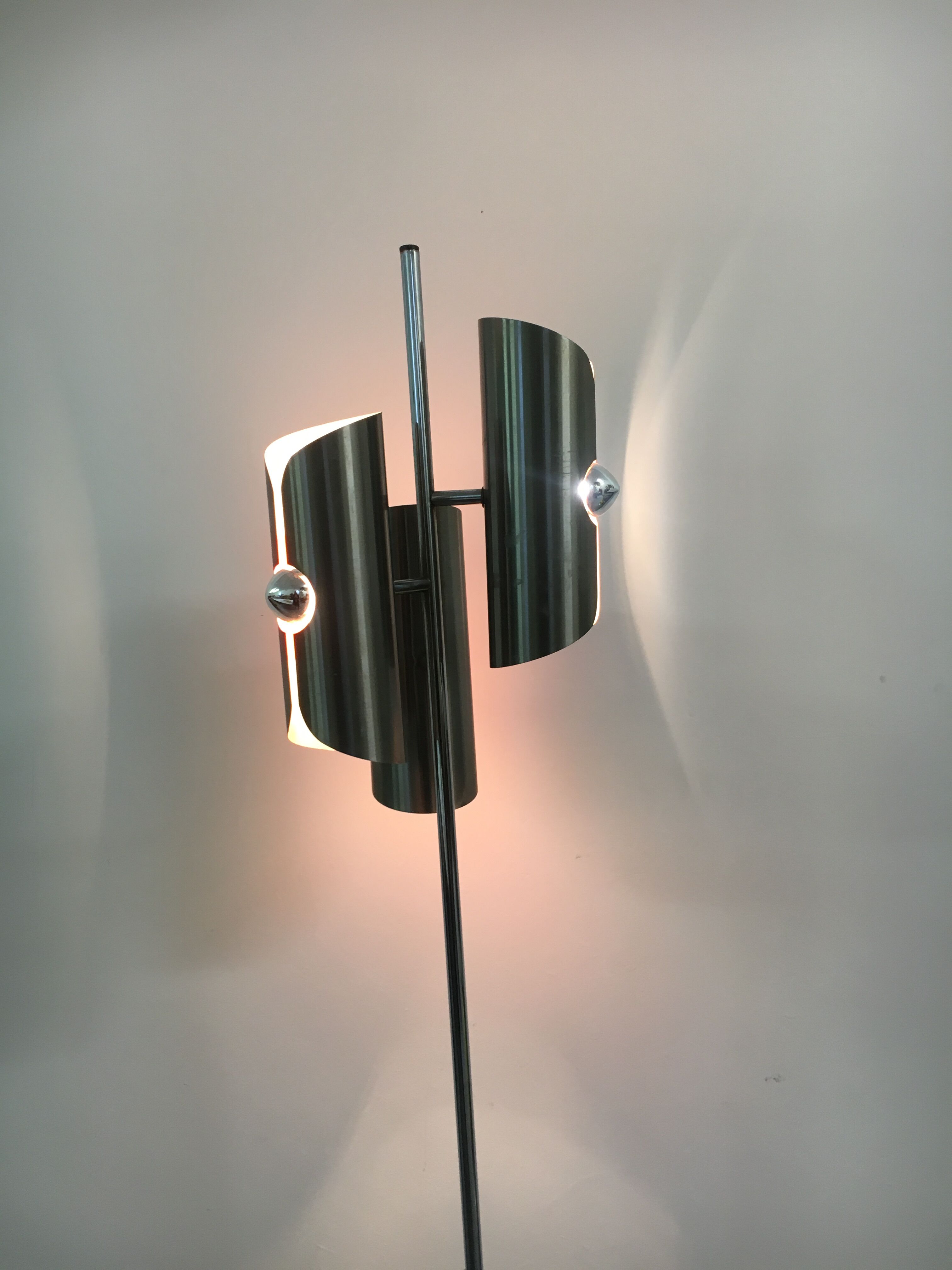 Vintage space age design floor lamp, 1970