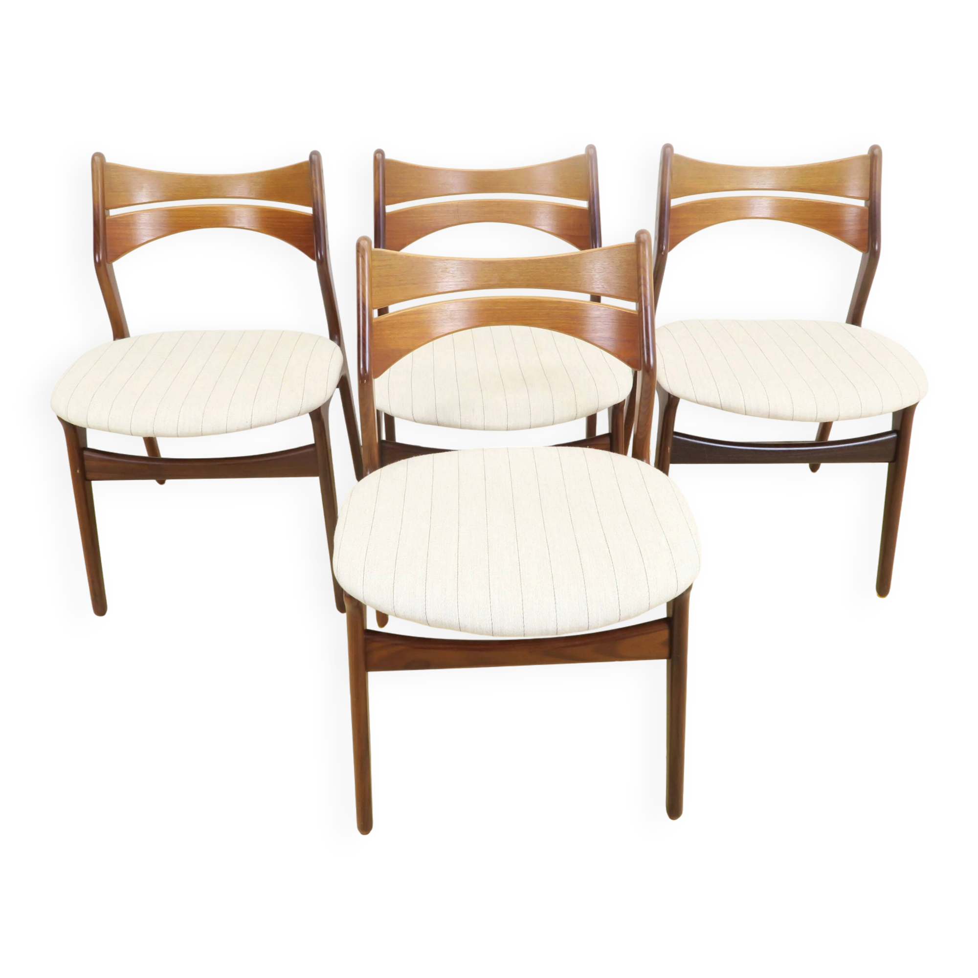 Ensemble de chaises par Erik Buch, années 1960