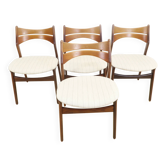 Set of chairs by Erik Buch, 1960s