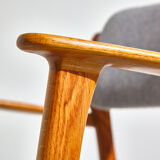 Model 49 oak armchairs by Erik Buch for O.D. Møbler