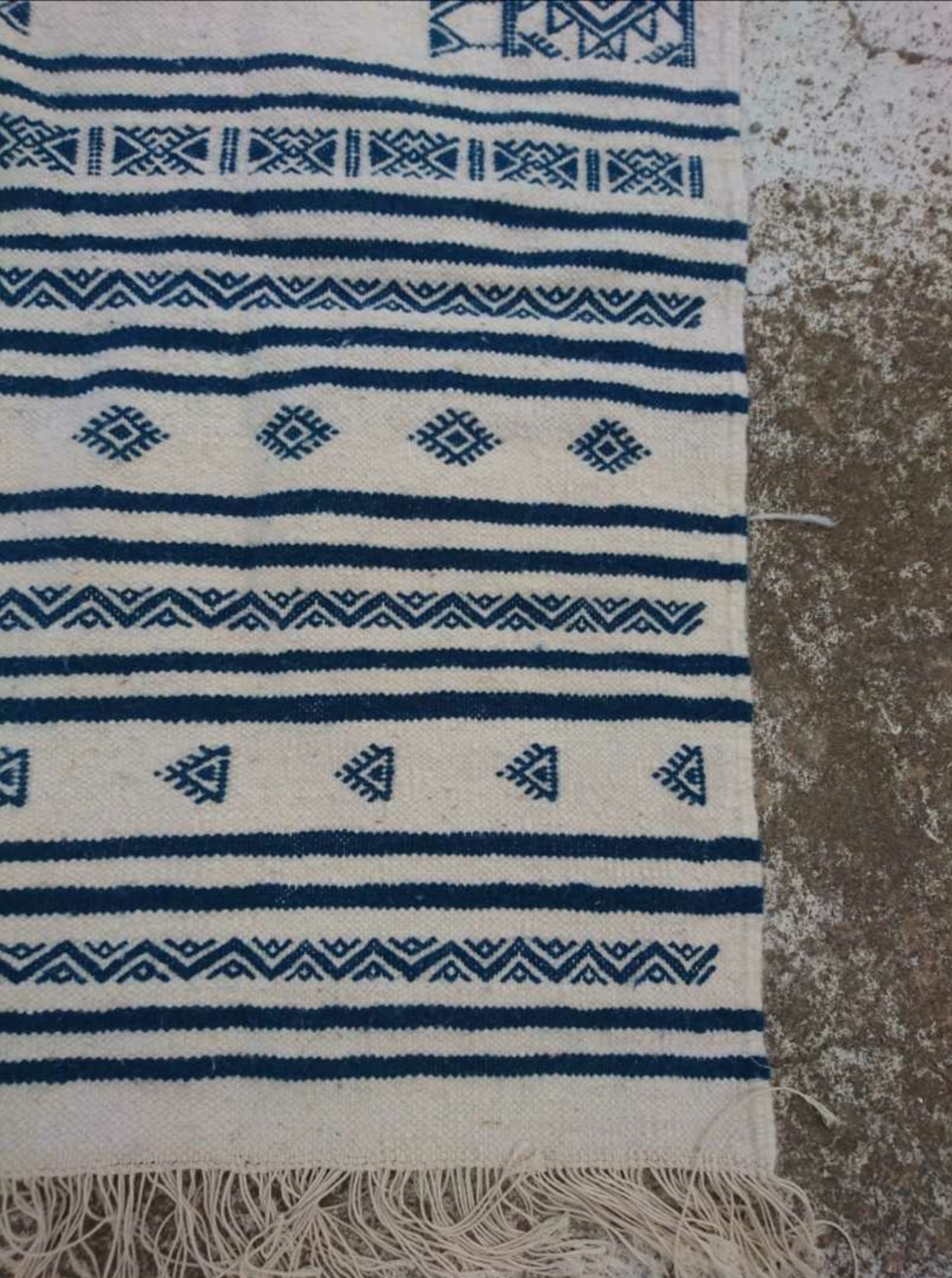 Kilim de couloir en pure laine 70x180cm