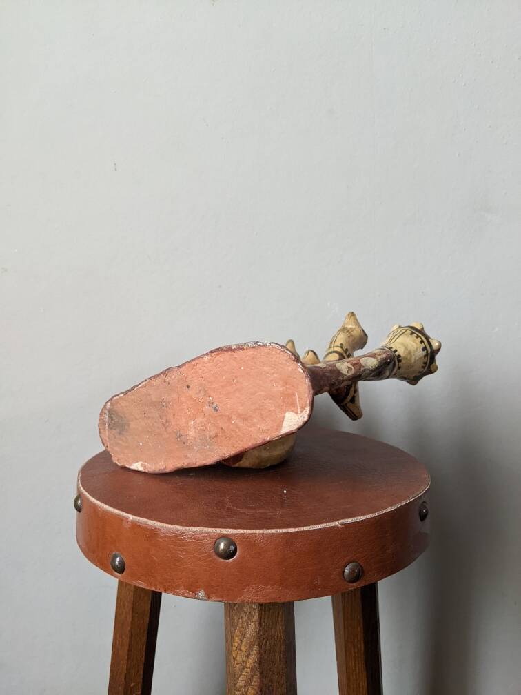 Kabyle candle holder terracotta pottery handcrafted ethnic tribal decoration