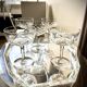 5 cut crystal champagne coupes