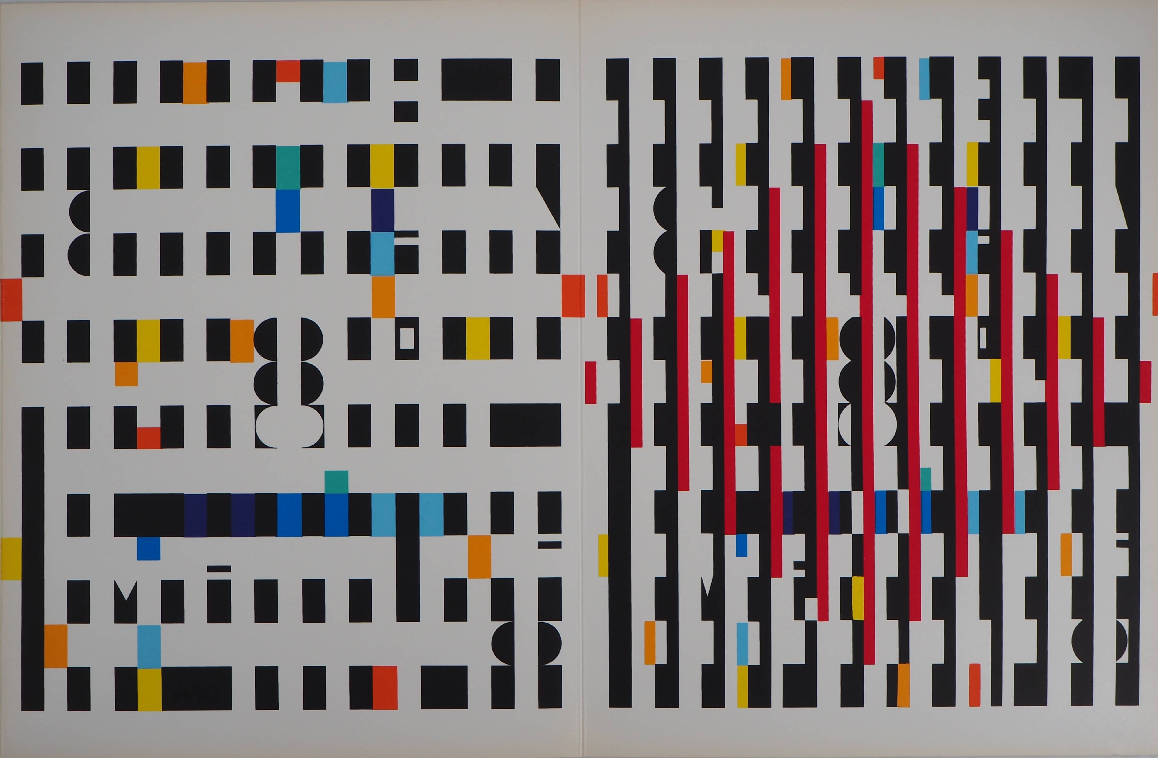 Yaacov Agam: Kinetic Composition - Original Screenprint