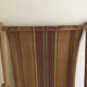 Paire de transats fin 1950 en toile de jute d'origine