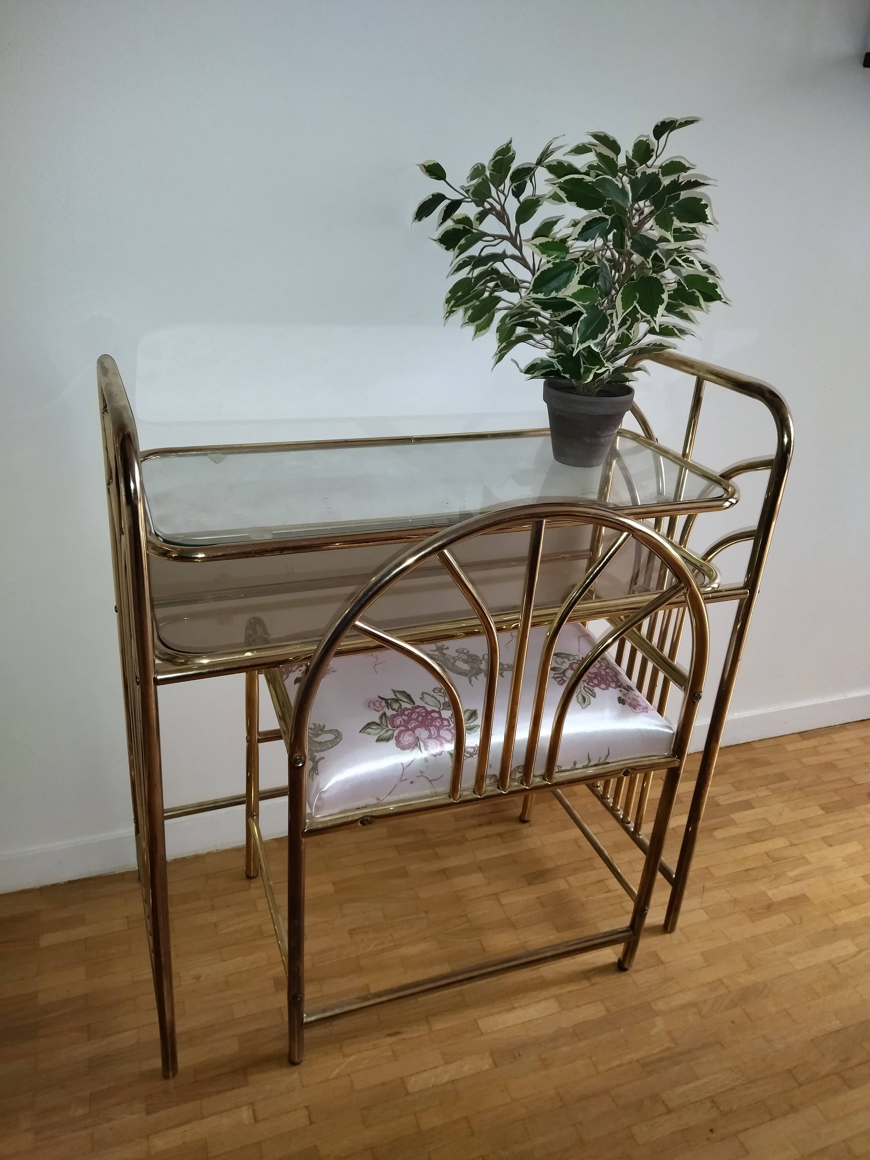 Golden console, 70s/80s