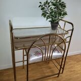 Golden console, 70s/80s