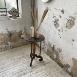 19th century oak pedestal console