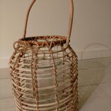 Wicker candle lantern