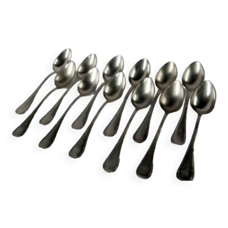 Spoons model ribbon Louis XVI metal silver punches table covered service
