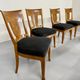 Set of 8 19th century Biedermeier art deco chairs in walnut with new upholstery