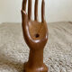 Hand Soliflore ring holder wooden jewelry holder
