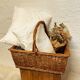 Rectangular wicker basket