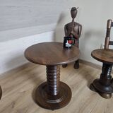 Side table, guéridon by Charles Dudouyt, 1940s-1950s.