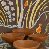 Handmade Akacia Wood Bowls, Set of 4