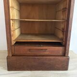 1940s filing cabinet with curtain
