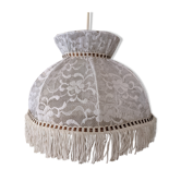 Hanging lamp lace fringes