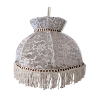 Hanging lamp lace fringes