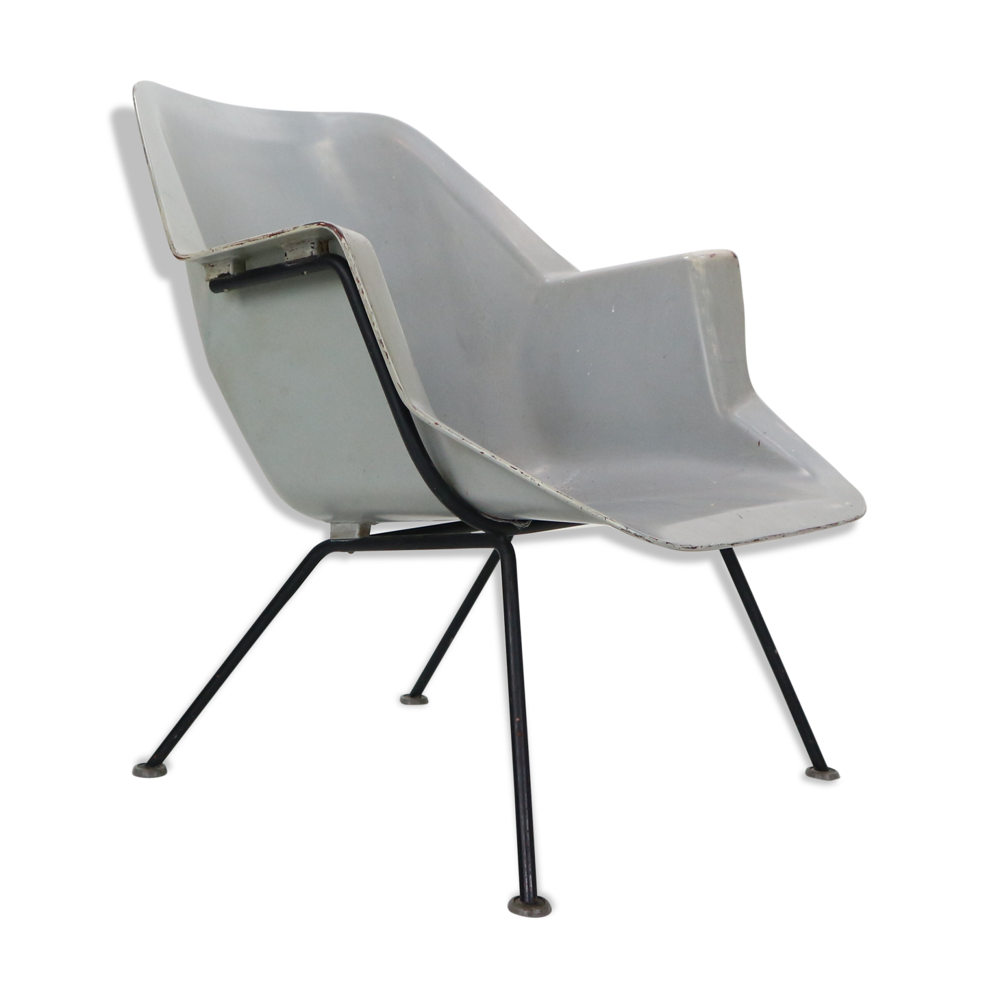 416 fiberglass shell armhair by Wim Rietveld & Andre Cordemeyer for Gispen, 1950