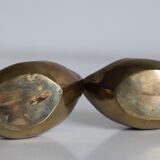 Pair of vintage brass swans