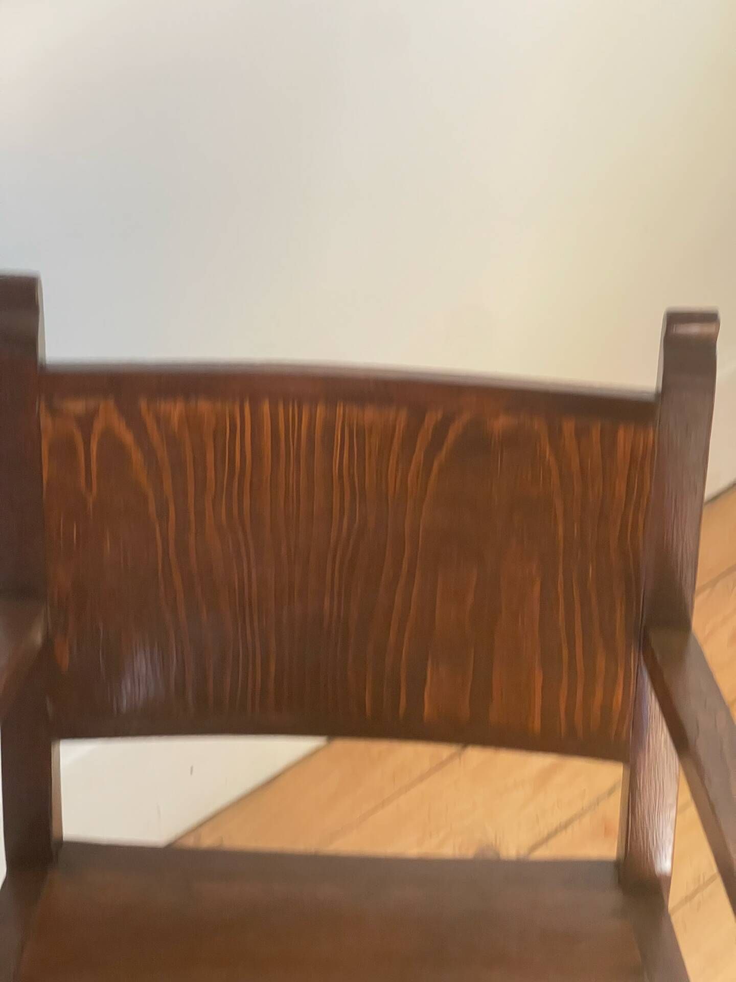 Art Deco wooden armchairs
