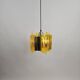 Claus Bolby brass and plastic pendant lamp
