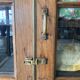 Colonial style wooden glass cabinet