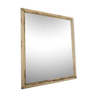 Old mercury mirror and patinated frame 56x46cm