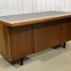Bureau de direction anglais des années 1970 en acajou