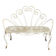 Banc de jardin en fer forgé des années 1950