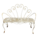 Banc de jardin en fer forgé des années 1950