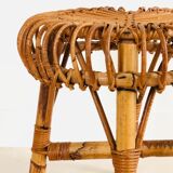 Rattan stool by Franco Albini for Vittorio Bonacina, Italy 60s