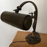 Bronze art deco lamp