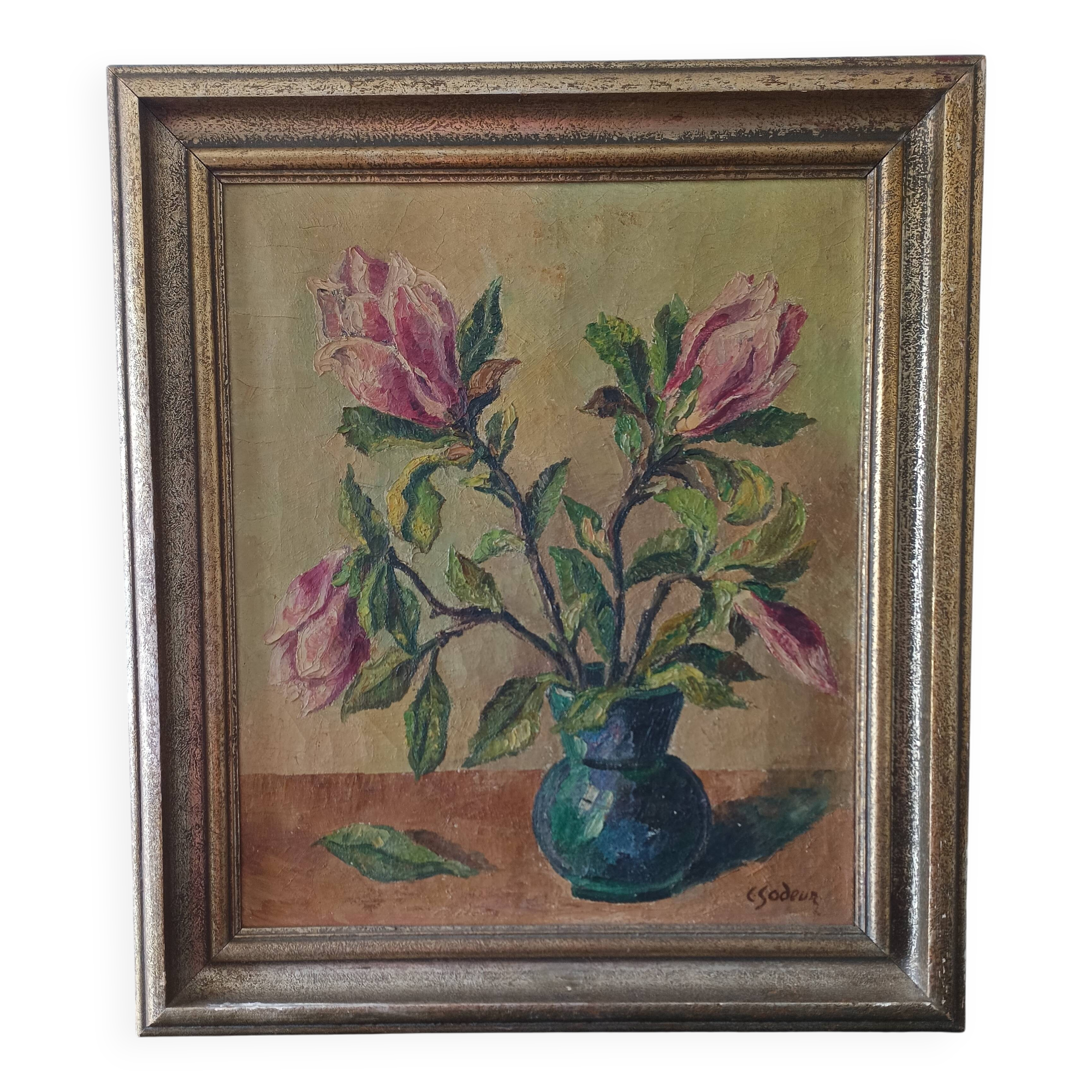 Painting "Bouquets of Flowers" by Charles Sodeur