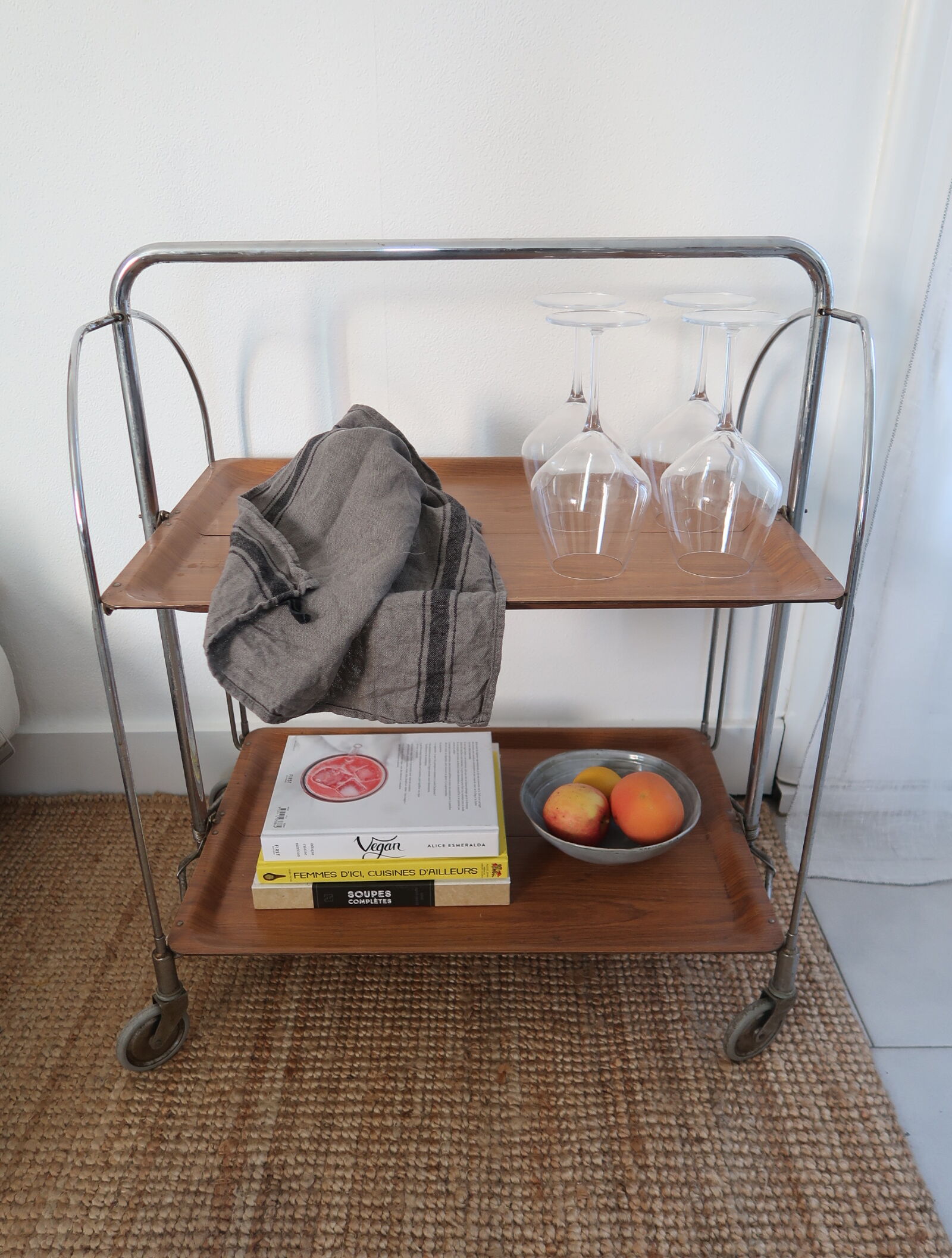 Desserte pliable formica