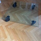 Four-wheeled tables by Gae Aulenti for Fontana Arte