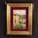 Italian landscape painting view of houses from the 20th century