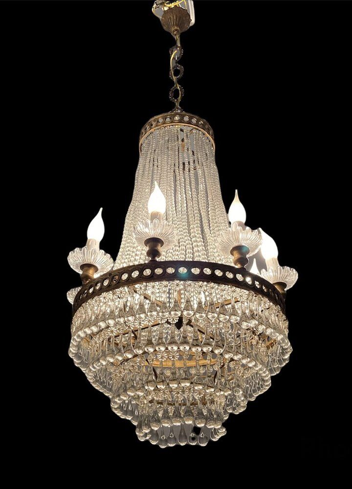 Lustre perle de cristal de murano