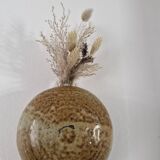 Decoration or wall vase stoneware dried flowers