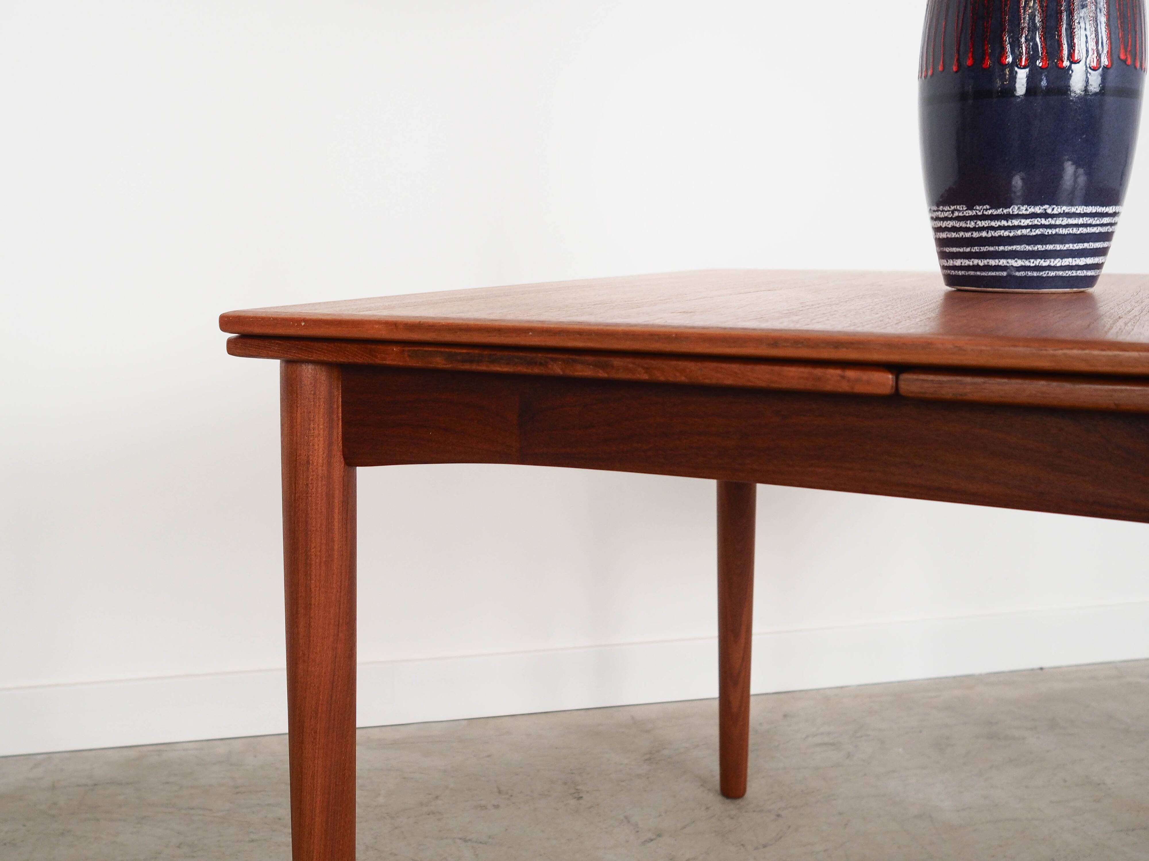 Teak table, Danish design, 1970s, production: Denmark