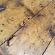 Large rustic farmhouse table bobbin legs